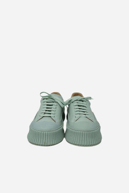 Jil Sander Leather Platform Sneakers