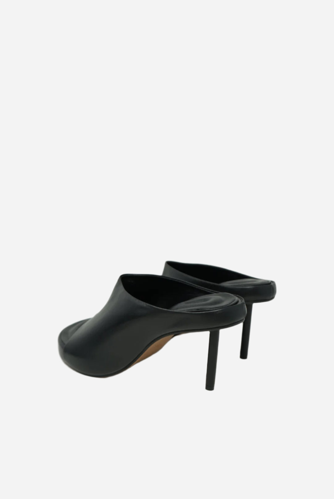 Jacquemus Black Leather Les Mules Nuvola