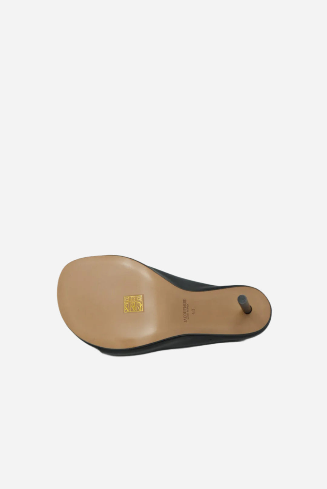 Jacquemus Black Leather Les Mules Nuvola