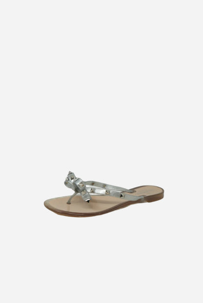 Valentino Glitter Rubber Rock studded Sandals