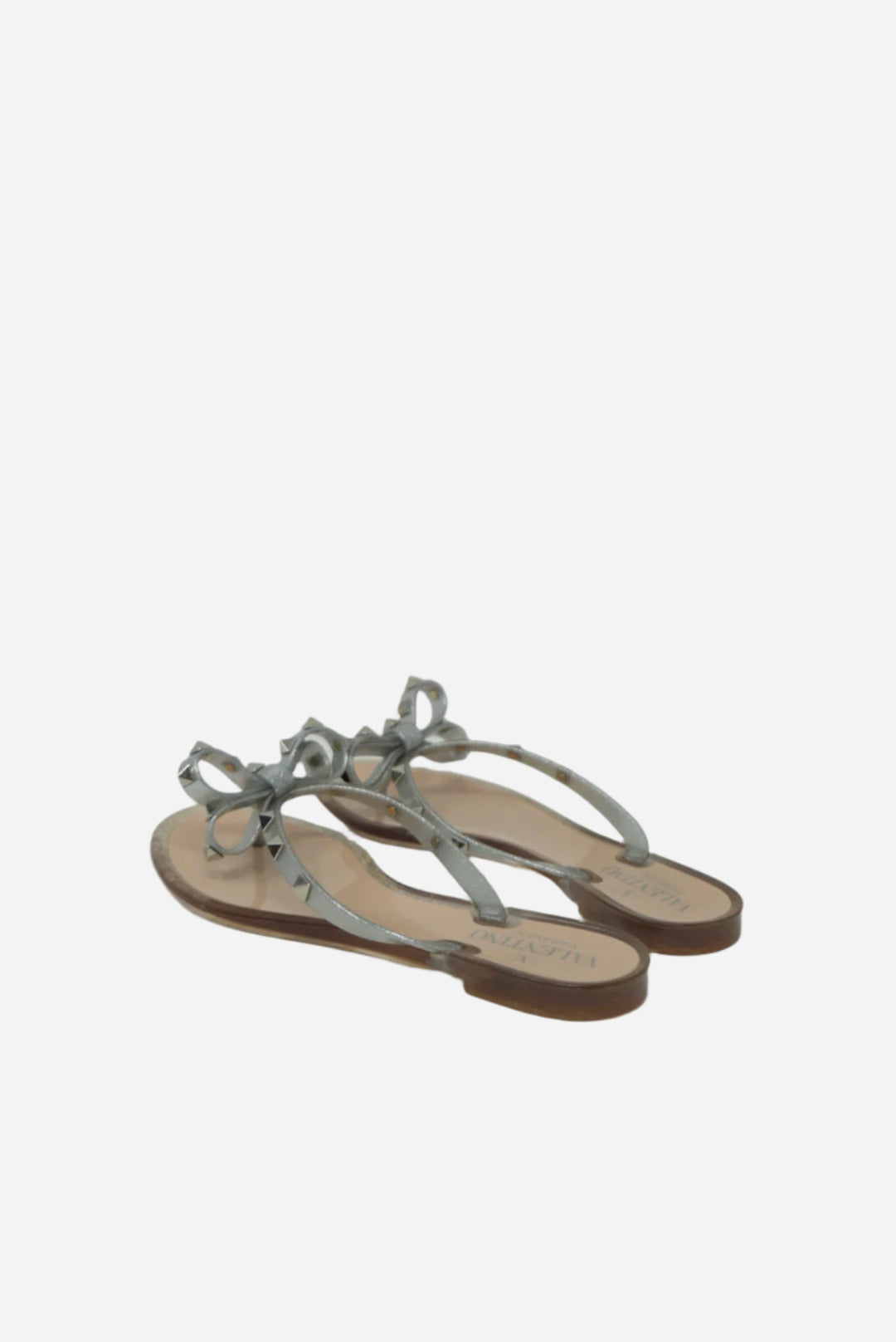 Valentino Glitter Rubber Rock studded Sandals