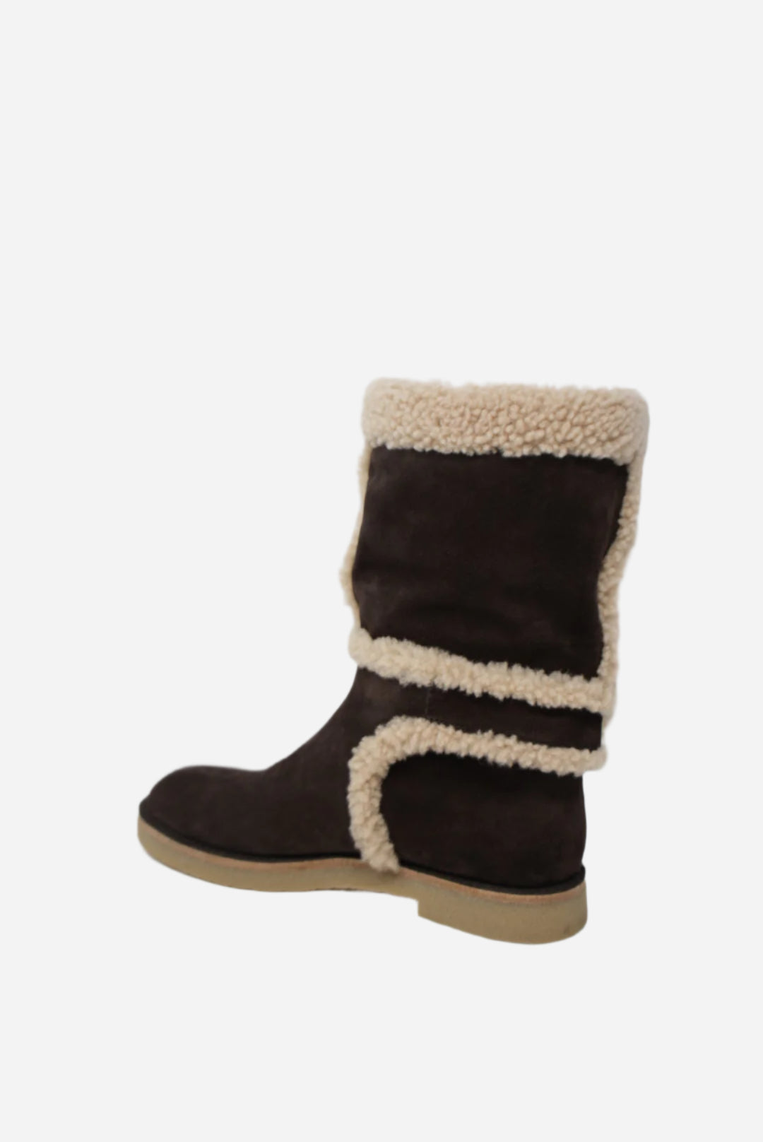 Louis Vuitton Brown Leather Snow Boots Size 38