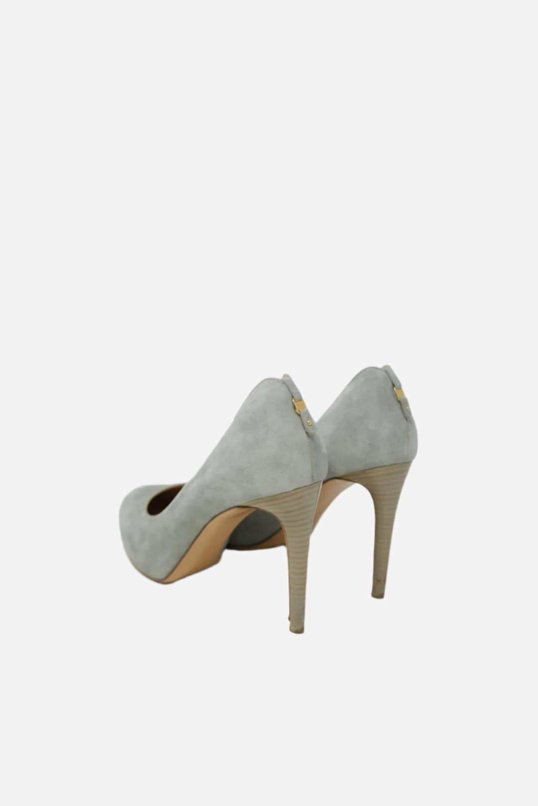 Salvatore Ferragamo Grey Suede Heeis