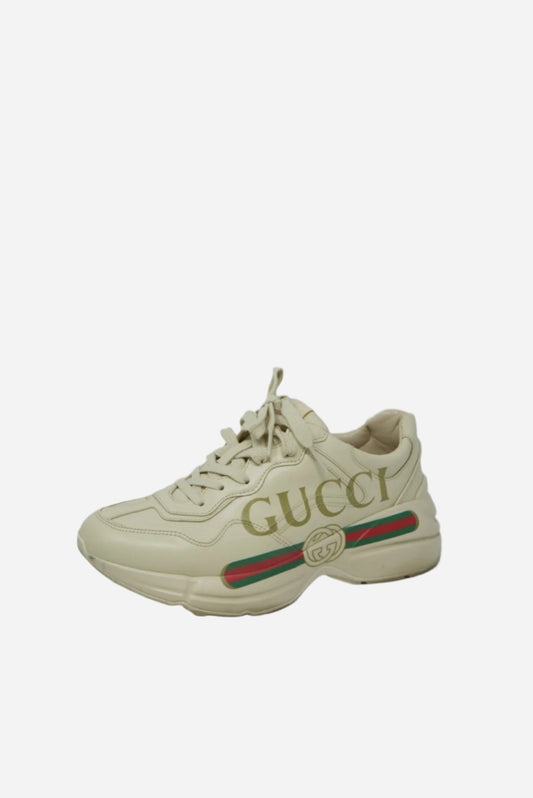 Gucci Calfskin Logo Sneakers
