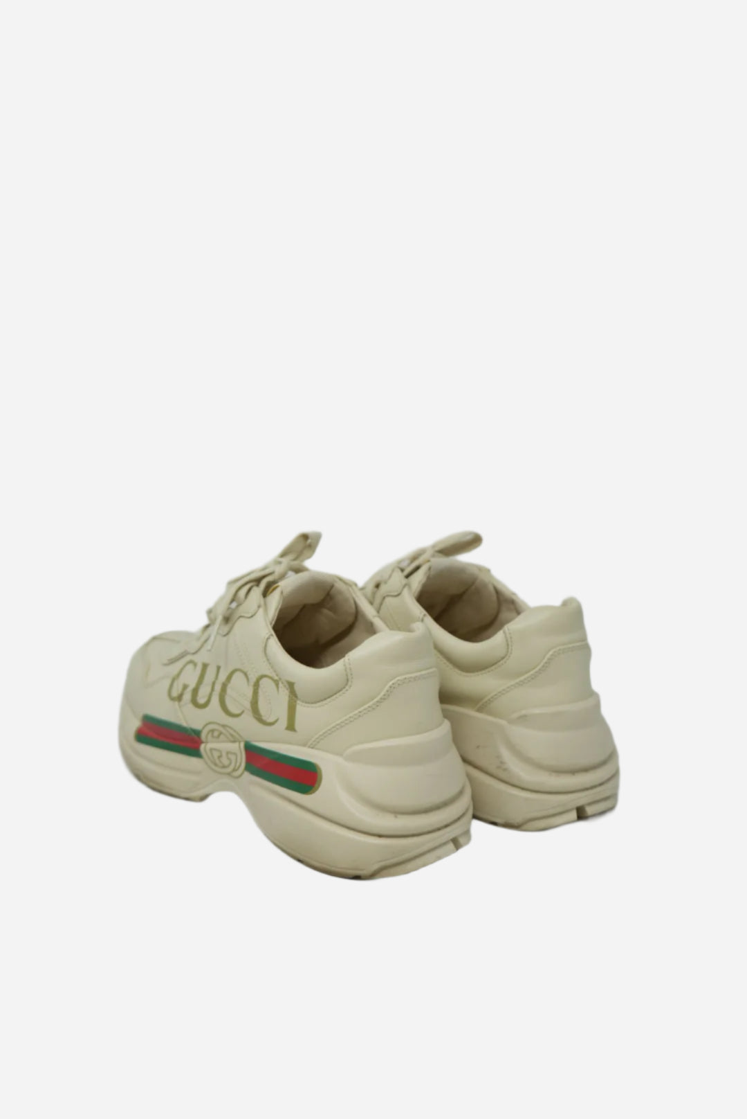 Gucci Calfskin Logo Sneakers Size 38