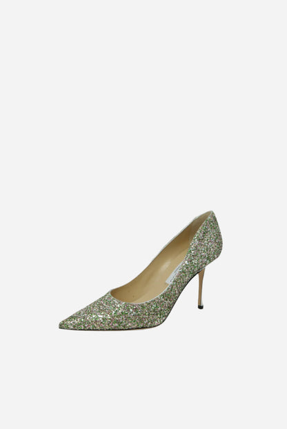 Jimmy Choo Glitter Pumps Peppermint NW