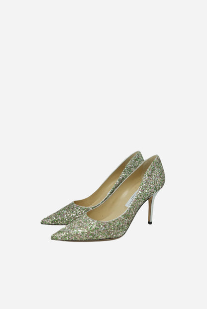 Jimmy Choo Glitter Pumps Peppermint NW