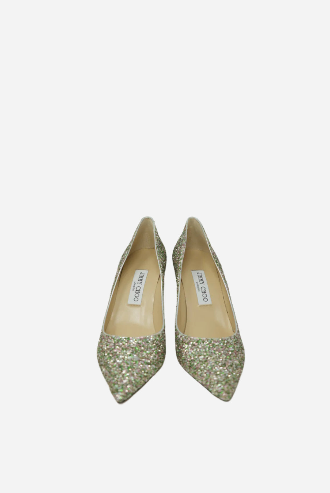 Jimmy Choo Glitter Pumps Peppermint NW