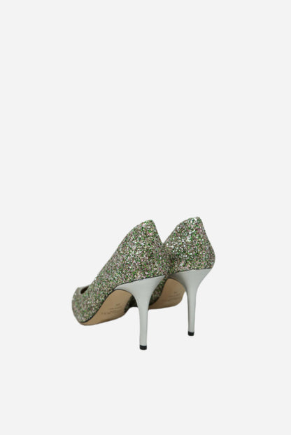 Jimmy Choo Glitter Pumps Peppermint NW