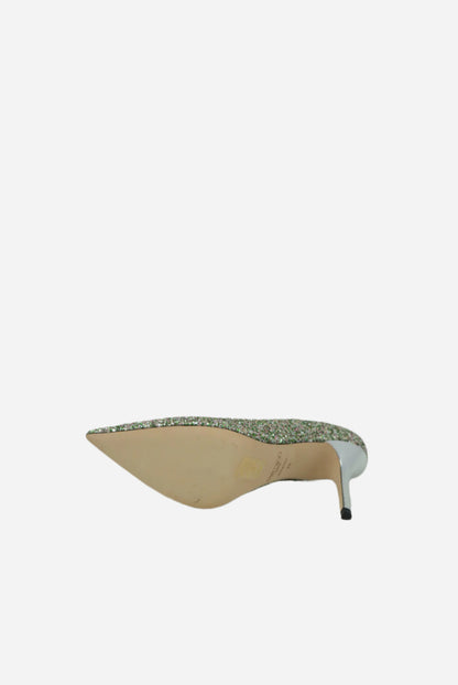 Jimmy Choo Glitter Pumps Peppermint NW