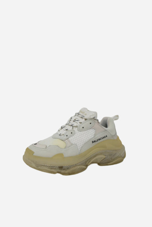 Balenciaga White Triple S Sneakers