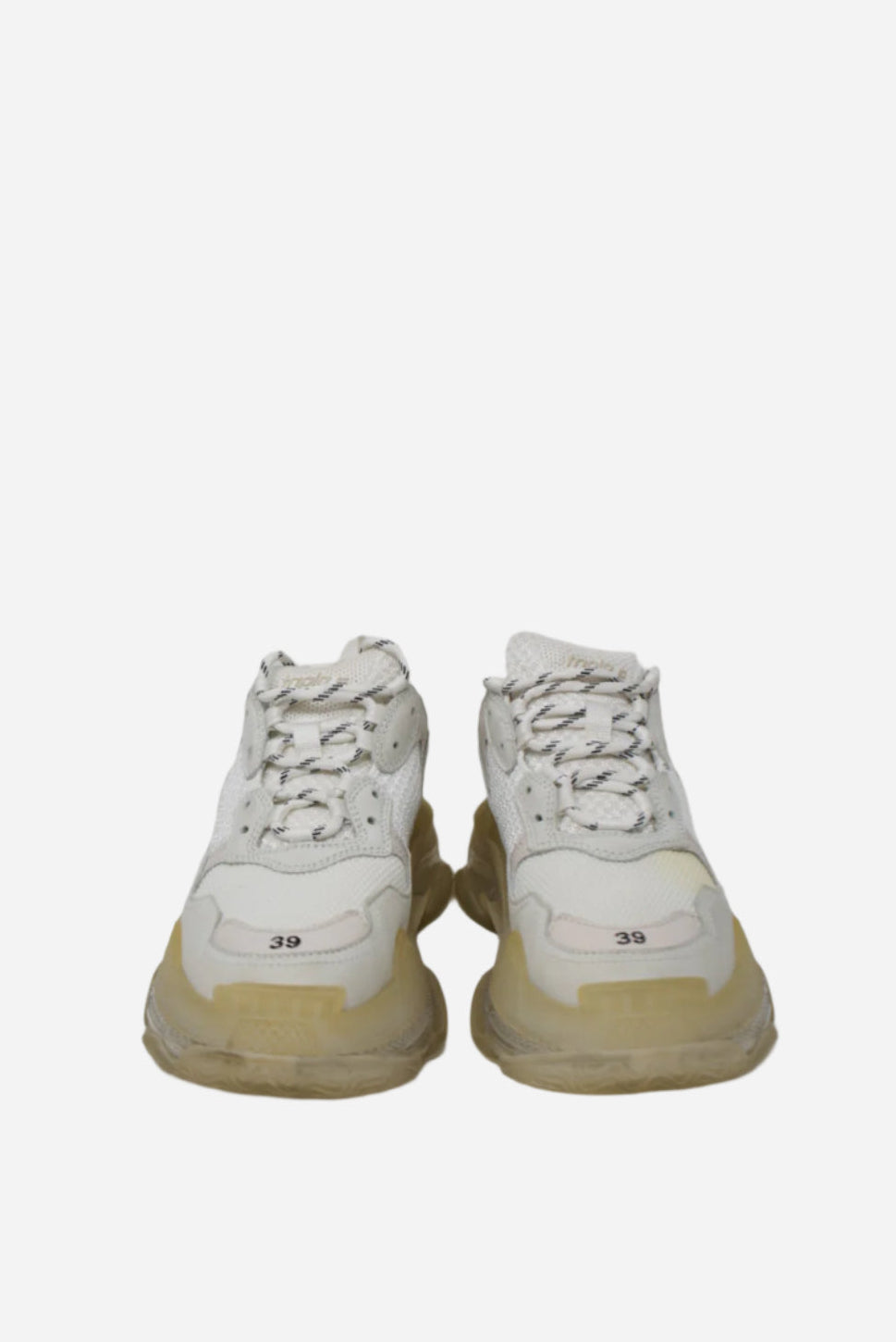 Balenciaga White Triple S Sneakers Size 39
