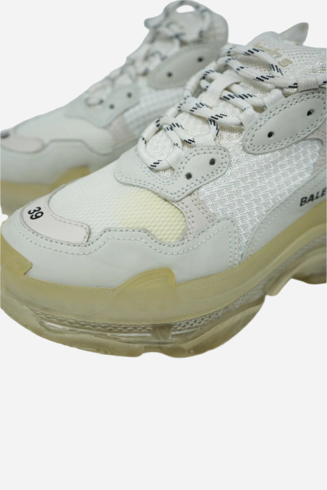 Balenciaga White Triple S Sneakers Size 39