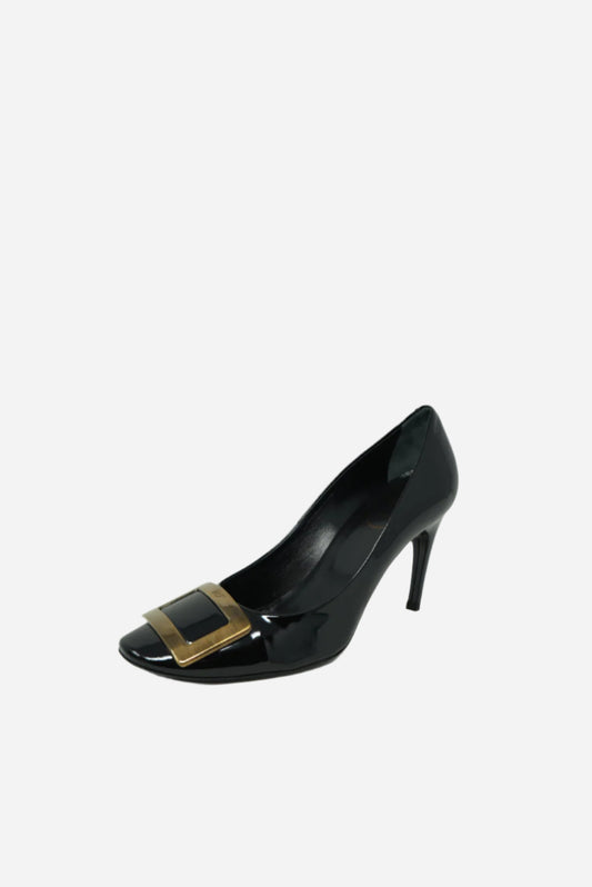 Roger Vivier Black Patent Leather Pumps