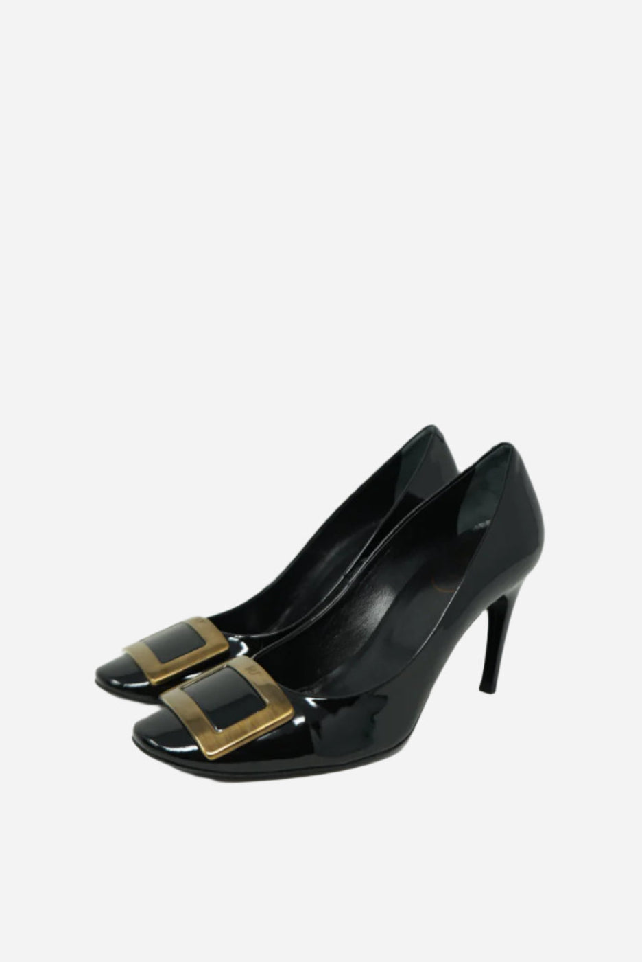 Roger Vivier Black Patent Leather Pumps Size 39