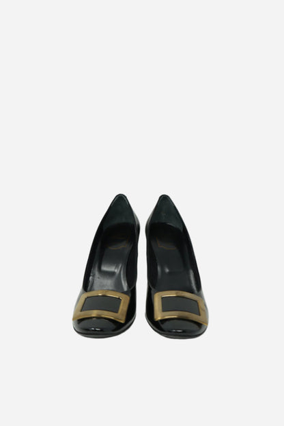 Roger Vivier Black Patent Leather Pumps