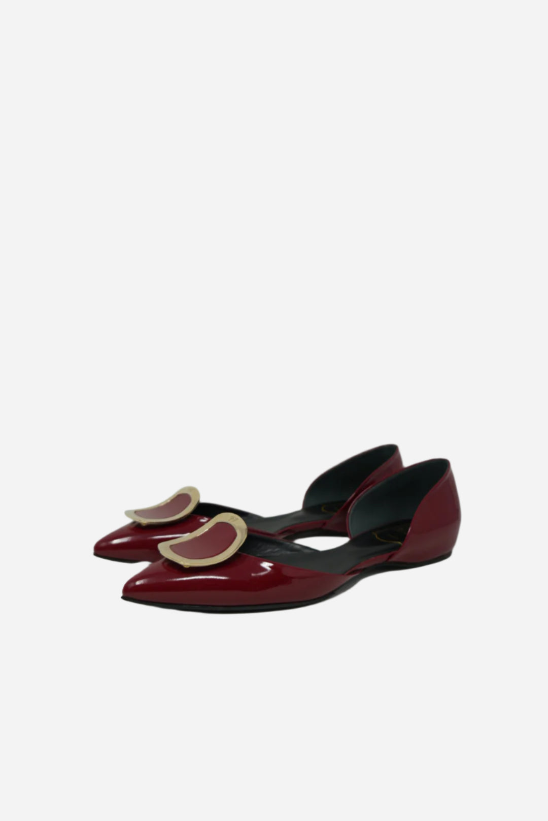 Roger Vivier Red Patent Ballet Flats