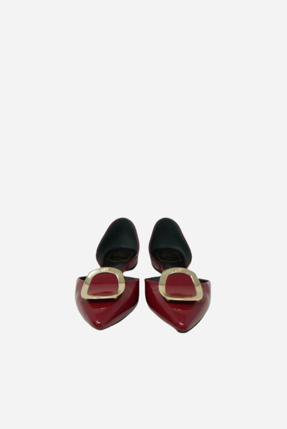 Roger Vivier Red Patent Ballet Flats
