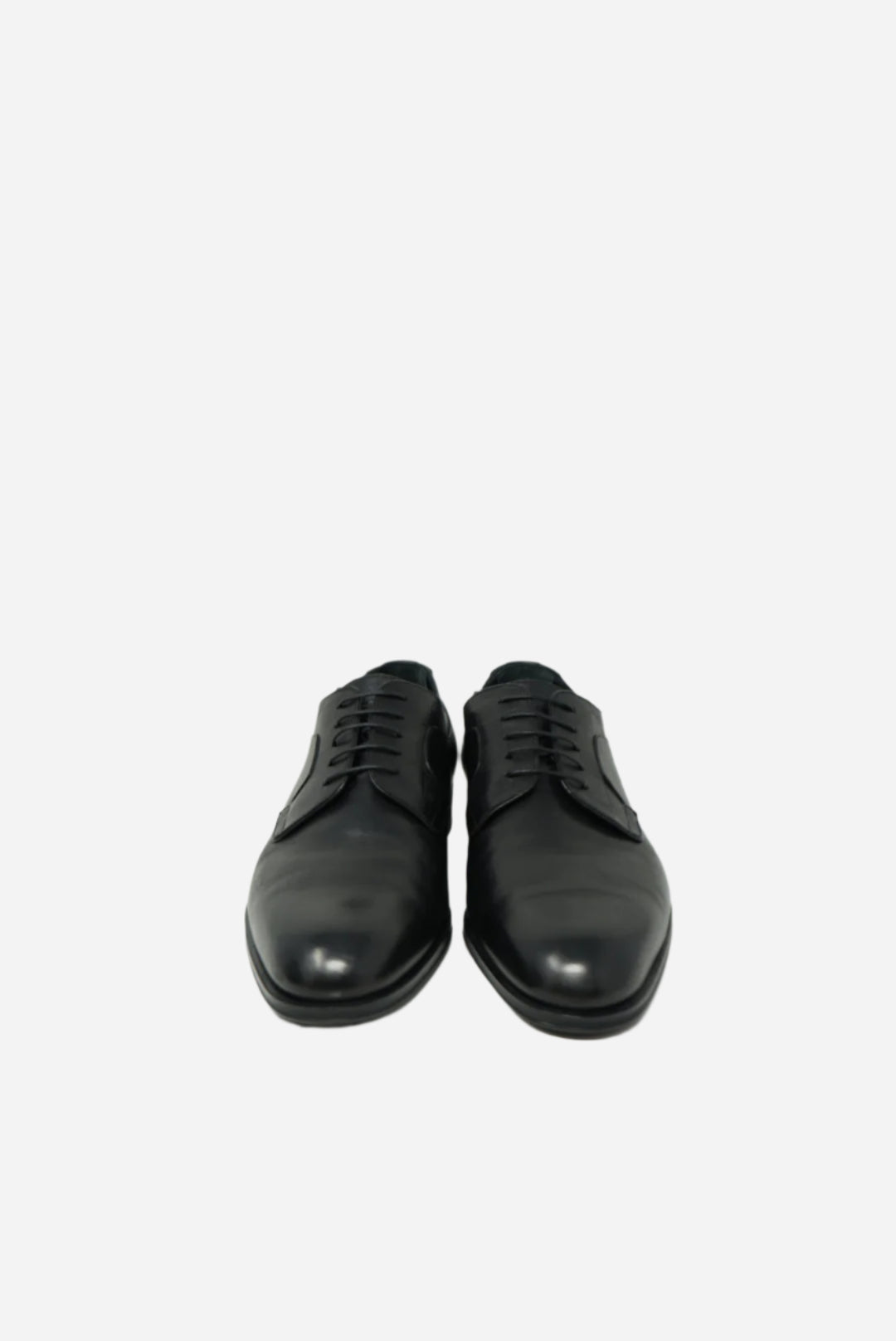 Louis Vuitton Men's Black Damier Leather Oxfords