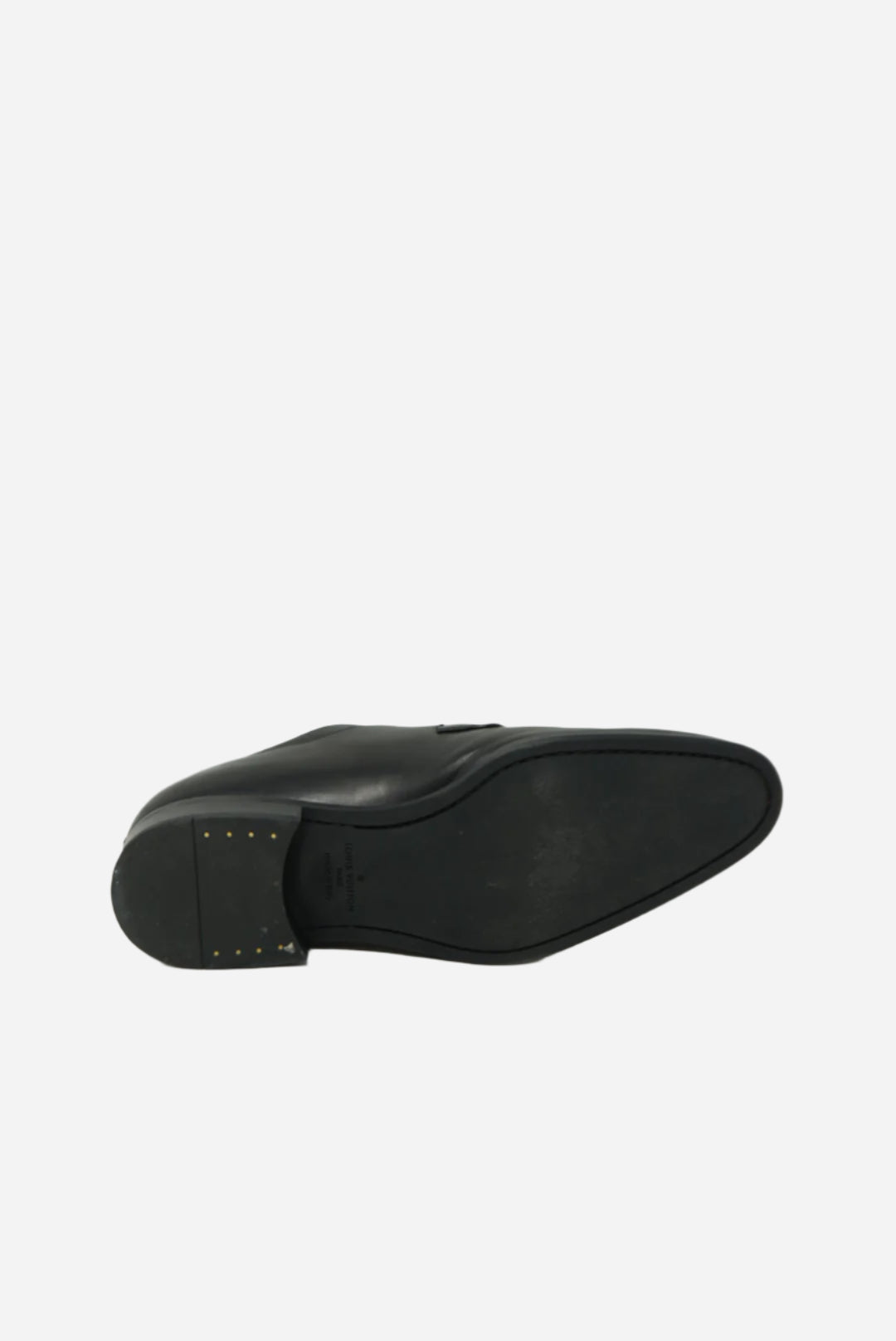Louis Vuitton Men's Black Damier Leather Oxfords