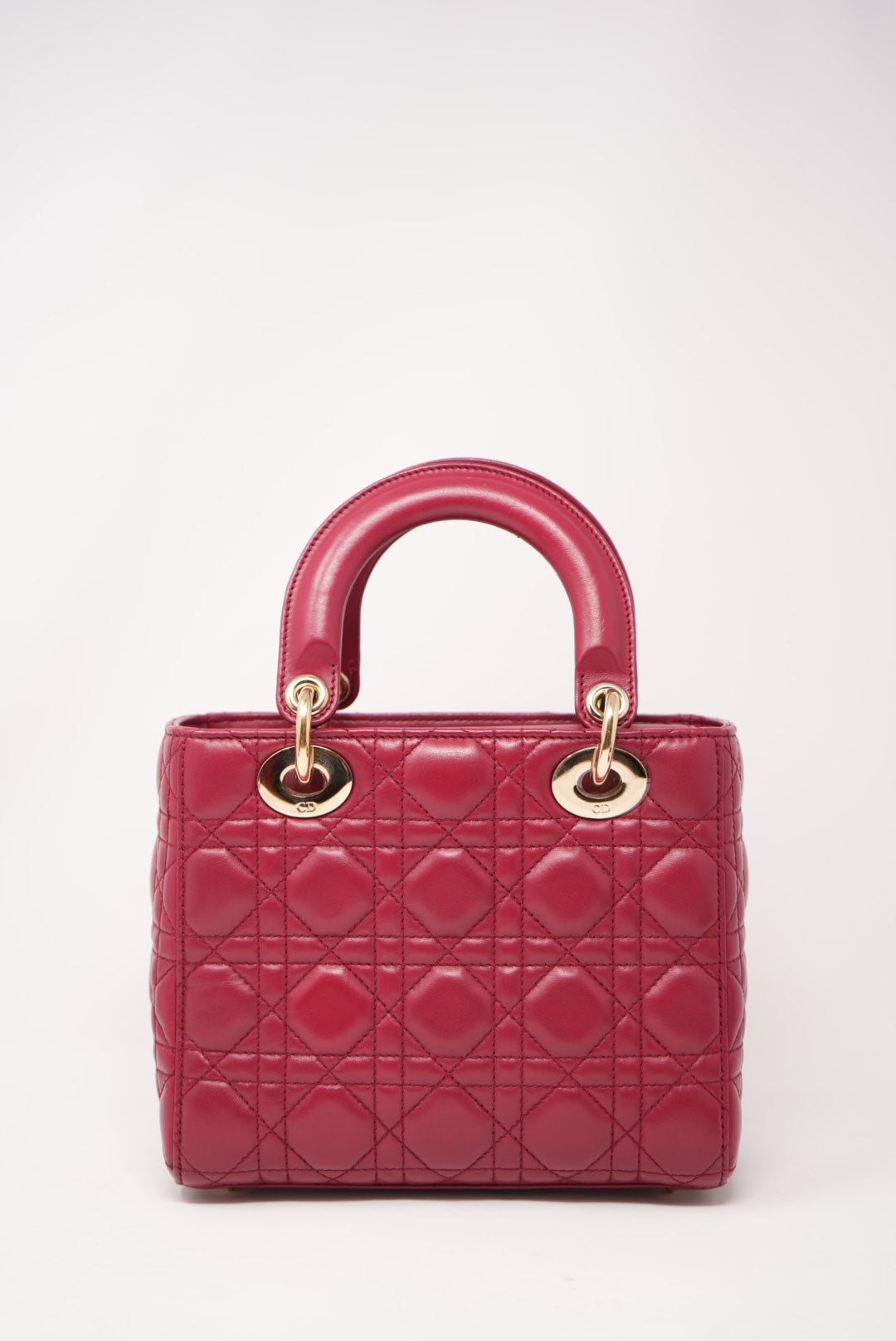 Dior 2017 Lambskin Small Lady Dior Red(Retail $8,000.00)