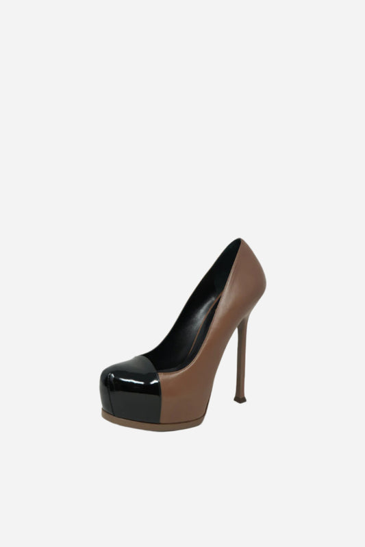 Saint Laurent Leather Platform Pumps