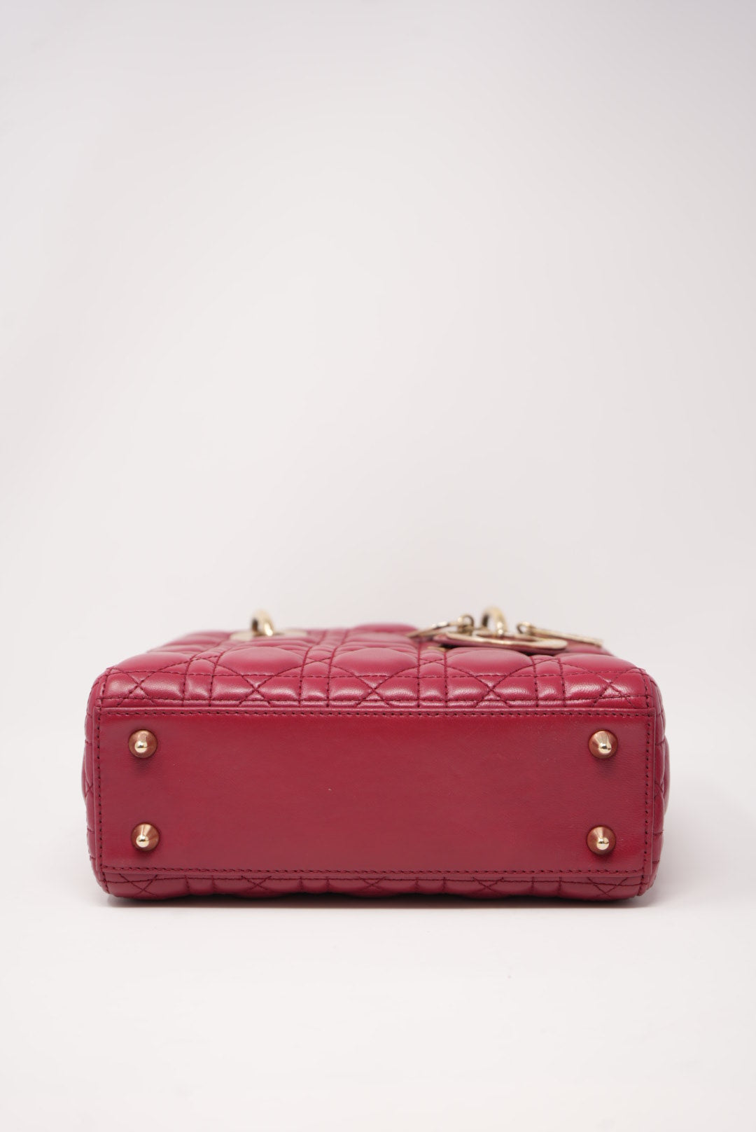 Dior 2017 Lambskin Small Lady Dior Red(Retail $8,000.00)