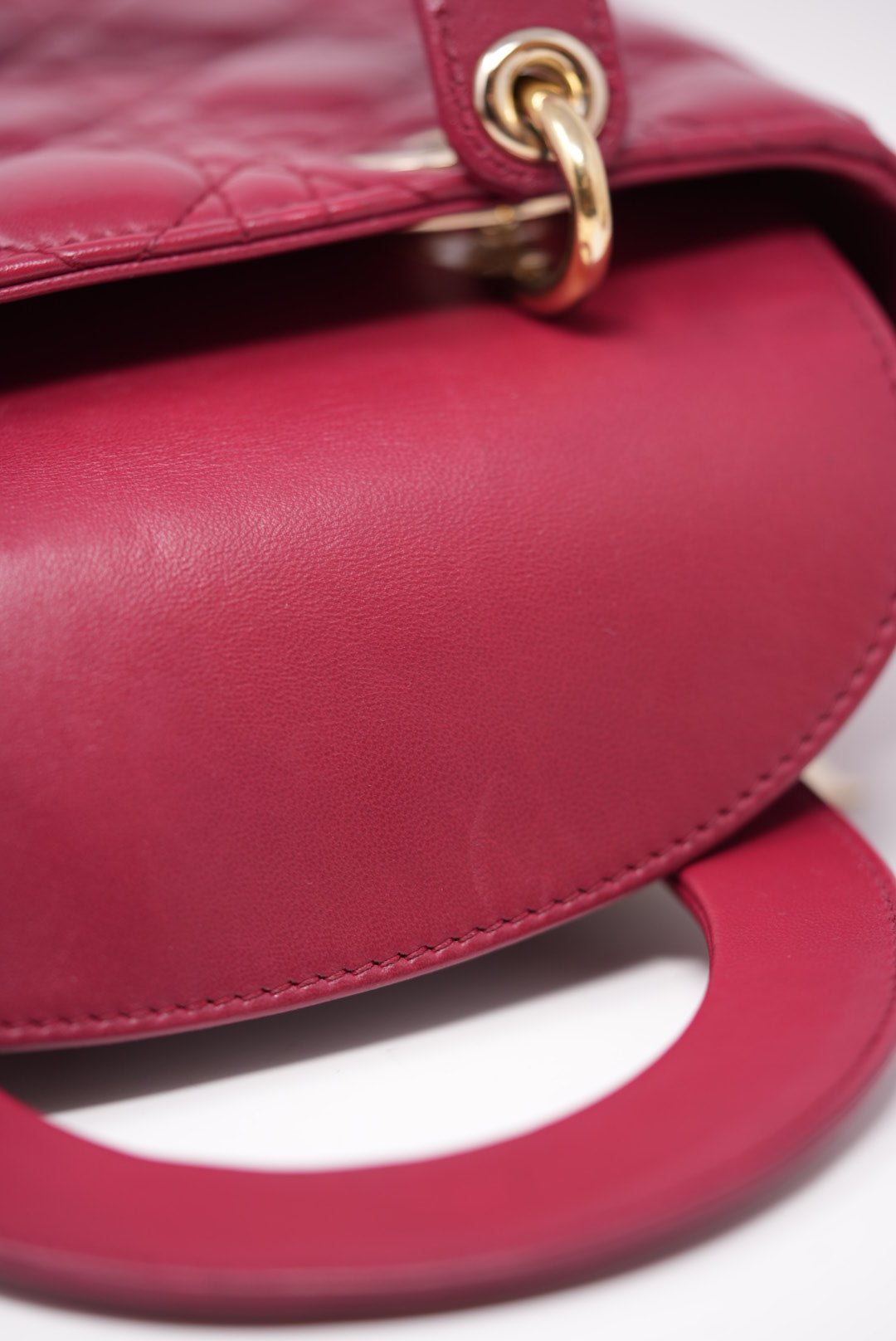 Dior 2017 Lambskin Small Lady Dior Red(Retail $8,000.00)