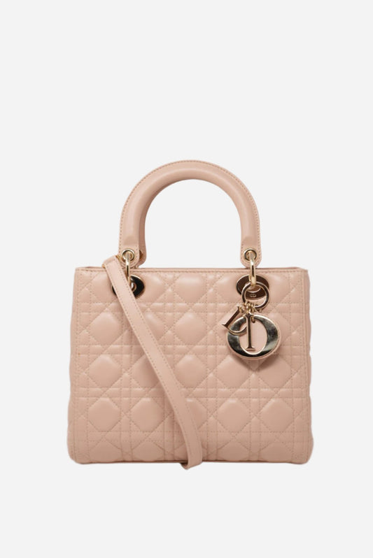 Dior 2014 Lady Dior Medium Handbag (Retail $8,000)