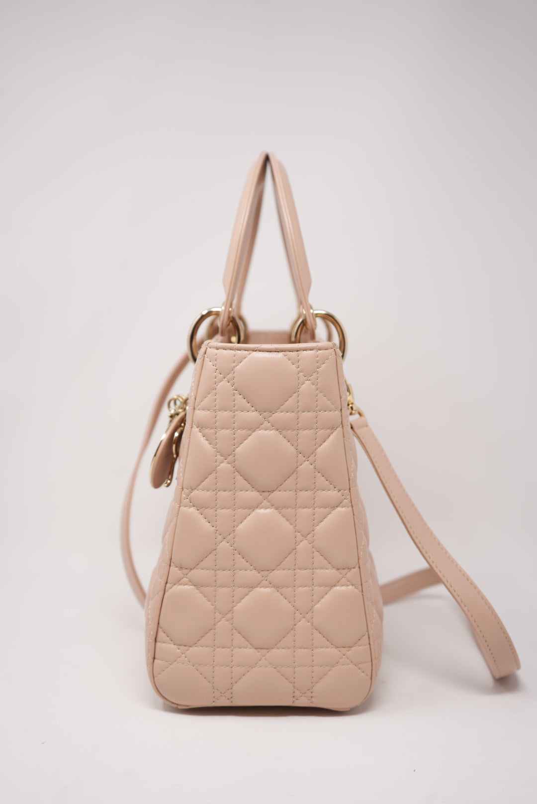 Dior 2014 Lady Dior Medium Handbag (Retail $8,000)