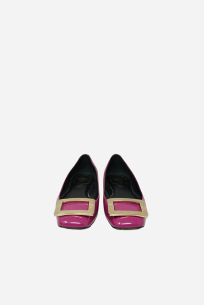 Roger Vivier Red Patent Flats