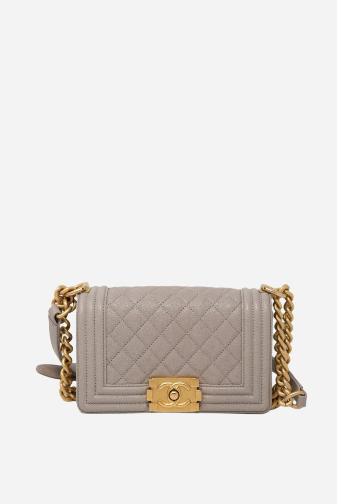 Pre-Owned Chanel Boy Classic Flap Bag Caviar Small