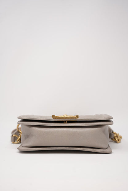 Pre-Owned Chanel Boy Classic Flap Bag Caviar Small
