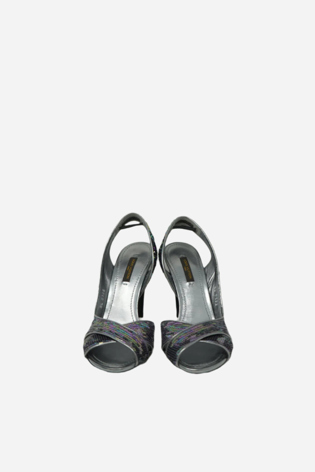 Louis Vuitton Metallic Glitter Heels NW