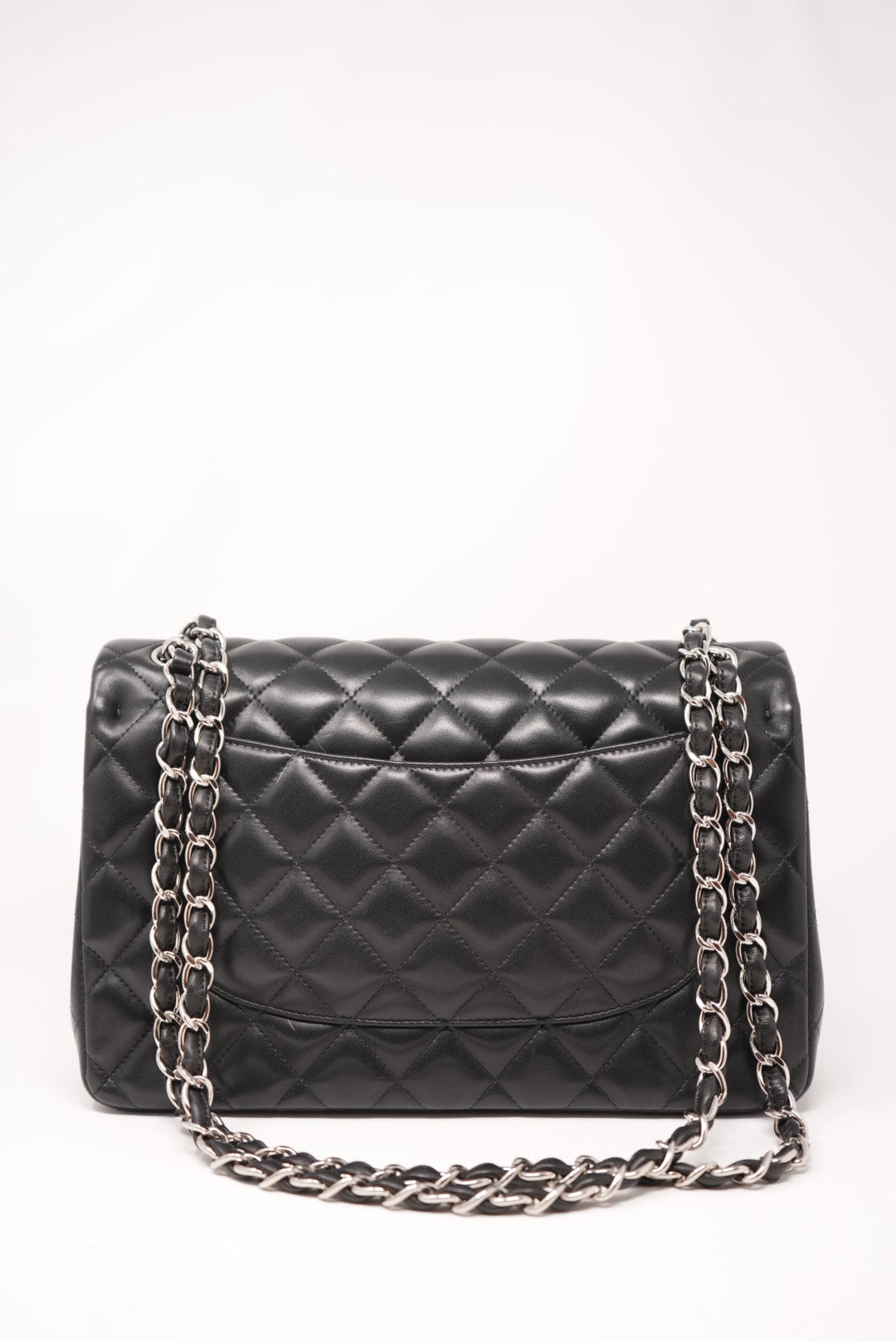 Pre-Owned CHANEL Lambskin Jumbo Double Flap Handbag（Retail $15,050.00)