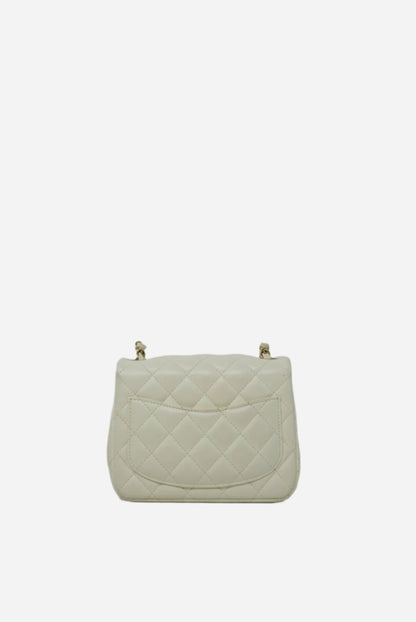 Pre-Owned Chanel Lambskin Mini Square Bag