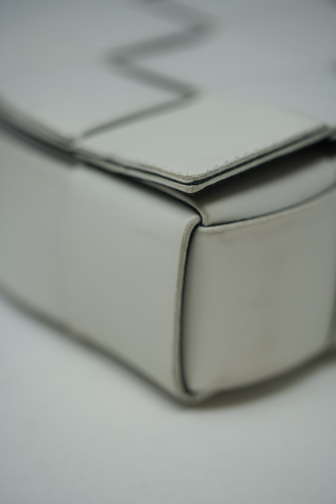 Bottega Veneta White Small Cassette Crossbody