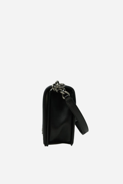Pre-Owned Chanel LARGE BOY HANDBAG Black