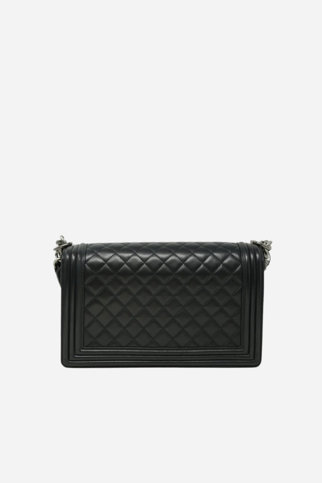 Pre-Owned Chanel LARGE BOY HANDBAG Black