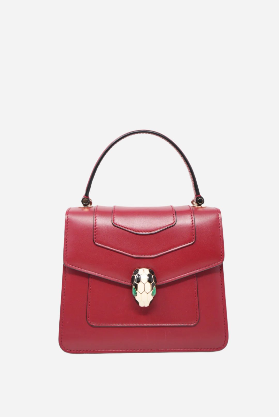 Pre-owned Bvlgari SERPENTI FOREVER TOP HANDLE