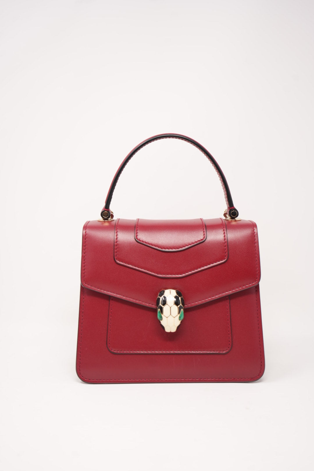 Pre-owned Bvlgari SERPENTI FOREVER TOP HANDLE