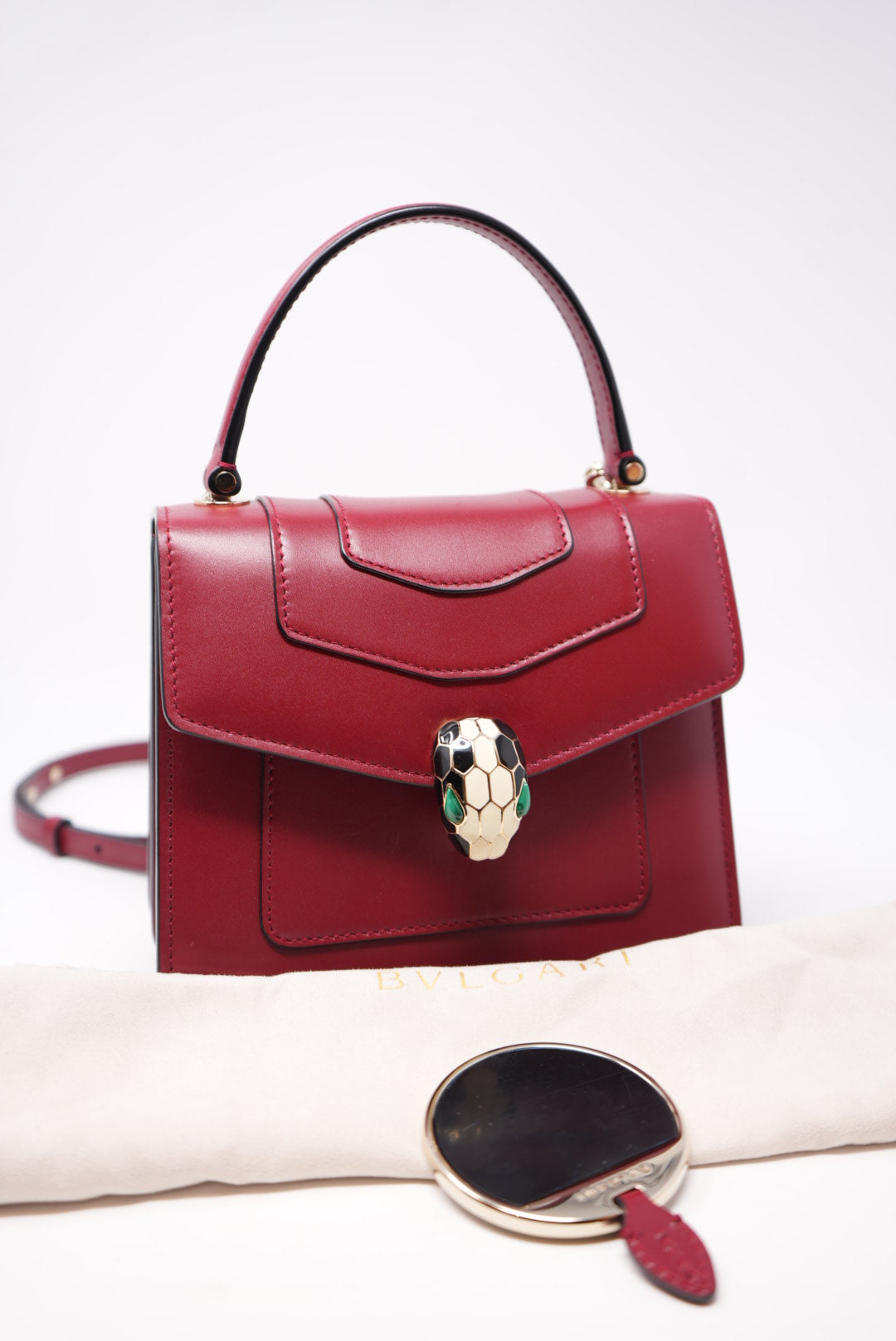 Pre-owned Bvlgari SERPENTI FOREVER TOP HANDLE