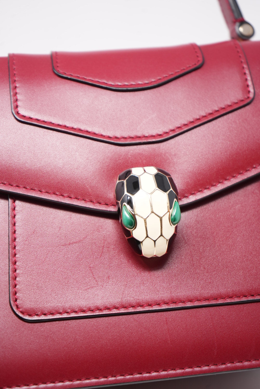 Pre-owned Bvlgari SERPENTI FOREVER TOP HANDLE