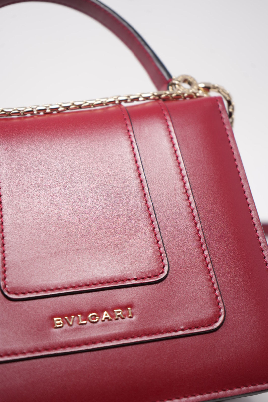 Pre-owned Bvlgari SERPENTI FOREVER TOP HANDLE