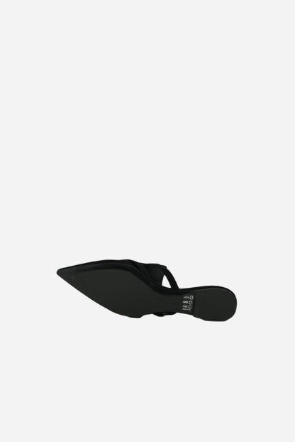 Roger Vivier Black Crystal Velvet Mule