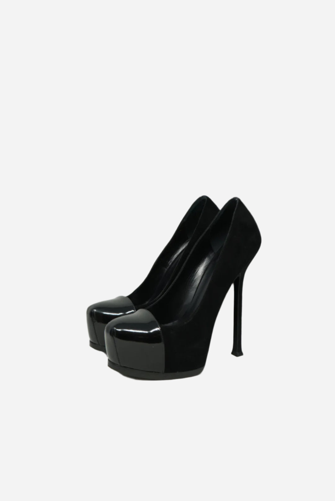 Yves Saint Laurent Velvet Heels Black