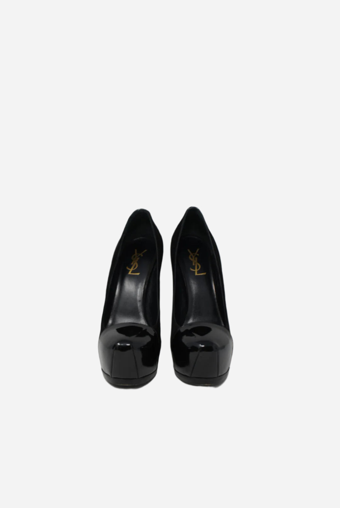 Yves Saint Laurent Velvet Heels Black
