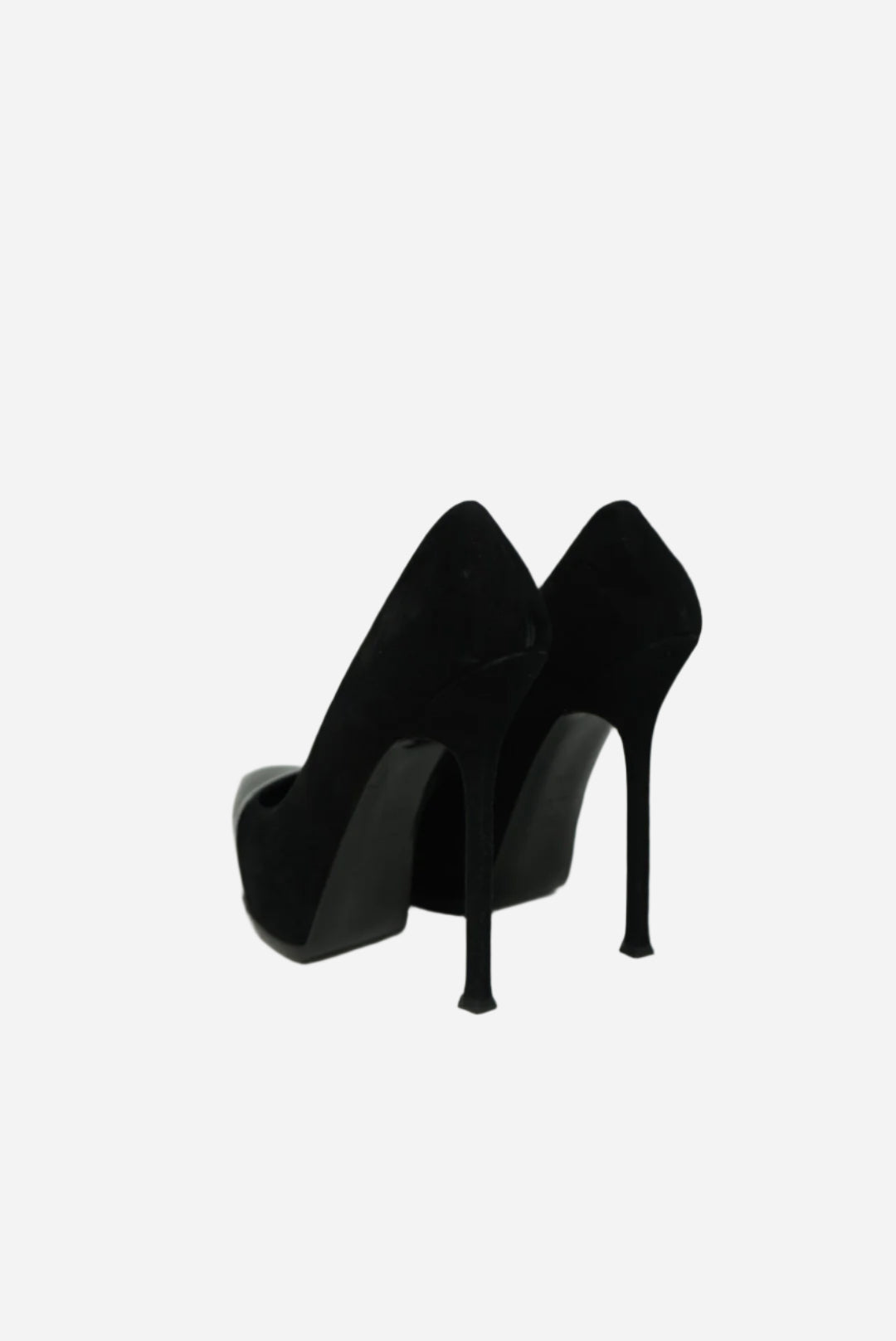 Yves Saint Laurent Velvet Heels Black