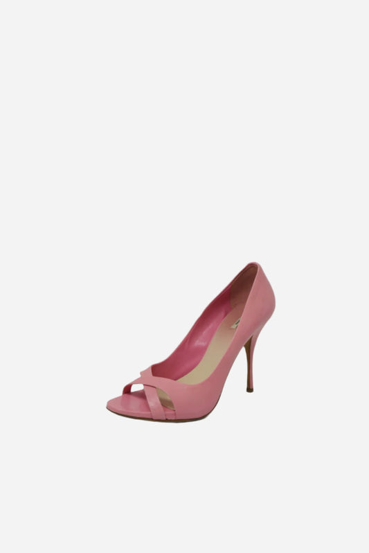 Miu Miu Leather Heels Pink