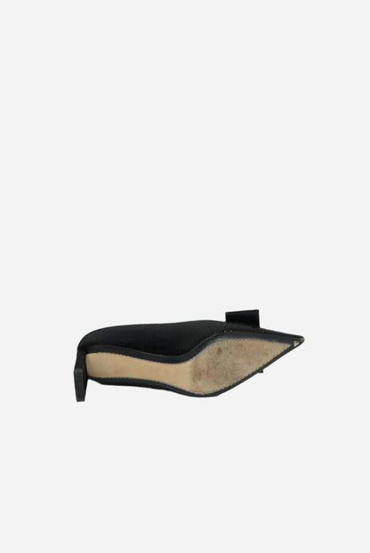 Louis Vuitton Black Glitter Heels